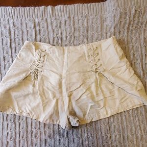 XXL Kakhi Linen Shorts